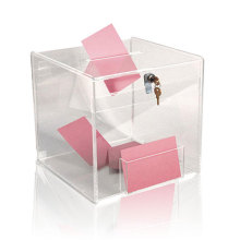 Pop Acrylic Brochure Holder, Clear Acrylic Ballot Box